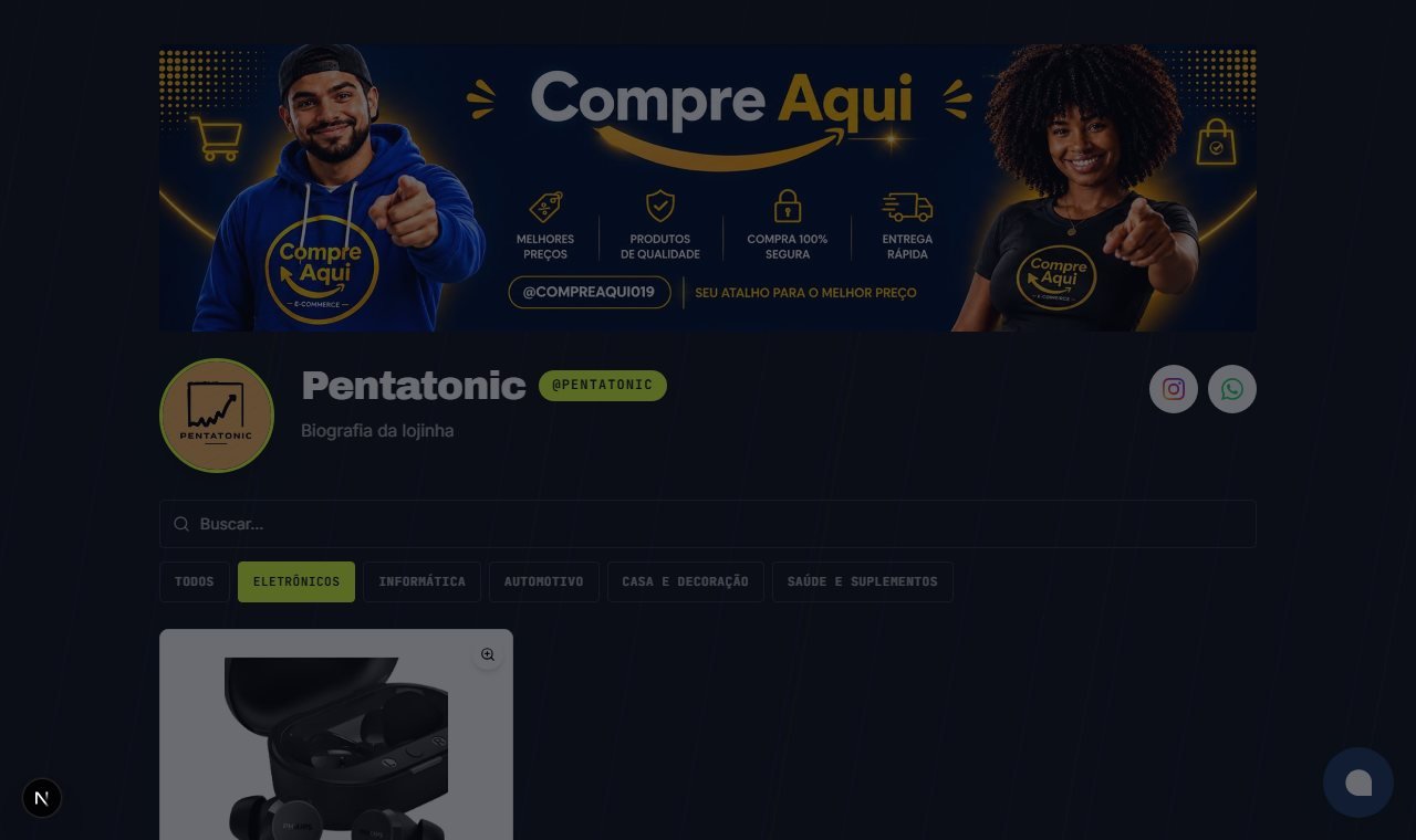 Bolha do ATLAS Chat aberta no canto da página de um produto